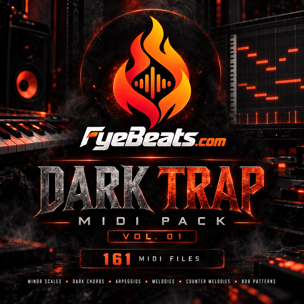 FyeBeats Dark Trap MIDI Pack Vol. 01